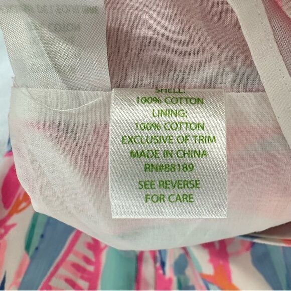 Lilly Pulitzer Lynn Out to Sea Embroidered Mini Dress } Size 2 - Picture 9 of 9